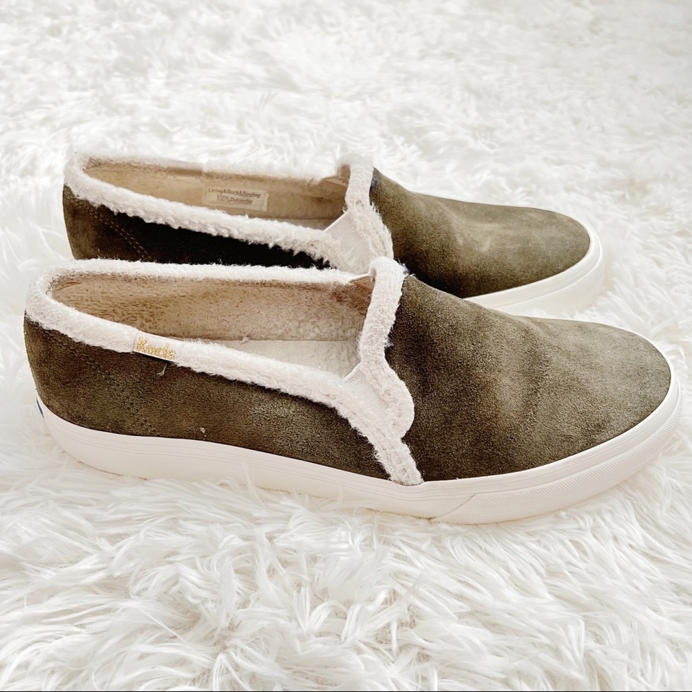 Keds Double Decker Suede Sherpa Lining Size 7